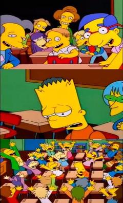 say the line bart! simpsons meme template