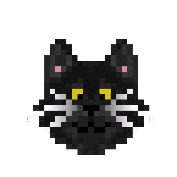 Catsky head black cat min 600x600 — free $CATSKY brand asset