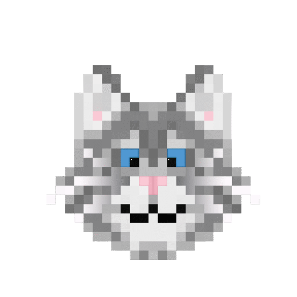 Catsky head old blue min 600x600 — free $CATSKY brand asset