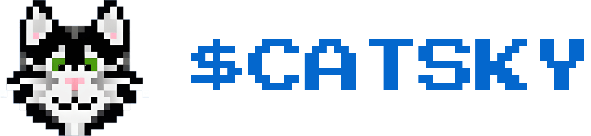 Catsky token logo blue cap — free $CATSKY brand asset
